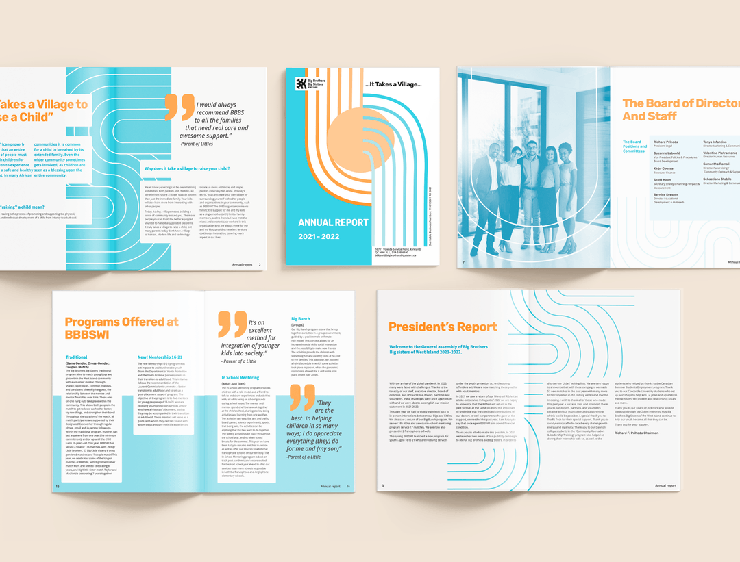 Annual Report Design for the BBBSWI